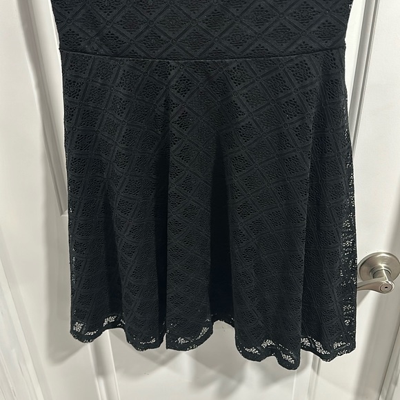 Xhilaration Black Lace Drop Waist Dress - Picture 3 of 5